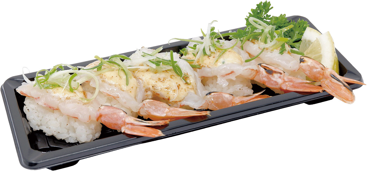 Seared Garlic Red Prawn (6P)